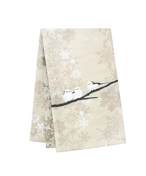 kimonomachi(キモノマチ)の「京袋帯 単品 ポリエステル KIMONOMACHI オリジナル 袋名古屋帯(和装小物・レディース・ダークオリーブ/アイボリー/グレー系その他/ブラック系その他/ダークグレー/ベージュ系その他/パープル系その他/ブラック×ホワイト/ブラウン系その他/ブルーグリーン/レッド/オフホワイト/ブラック/アッシュグレー/ライトベージュ/ブラック×グレー/ダークブラック・ONE SIZE)」の18枚目の写真