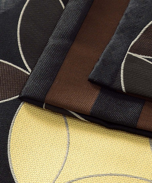 kimonomachi(キモノマチ)の「京袋帯 単品 ポリエステル KIMONOMACHI オリジナル 袋名古屋帯(和装小物・レディース・ダークオリーブ/アイボリー/グレー系その他/ブラック系その他/ダークグレー/ベージュ系その他/パープル系その他/ブラック×ホワイト/ブラウン系その他/ブルーグリーン/レッド/オフホワイト/ブラック/アッシュグレー/ライトベージュ/ブラック×グレー/ダークブラック・ONE SIZE)」の19枚目の写真