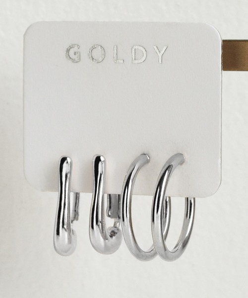 GOLDY(ゴールディ)の「フロー ドロップ & ミニ セット イヤリング(イヤリング・レディース・シルバー/ゴールド/その他1・FREE)」の15枚目の写真