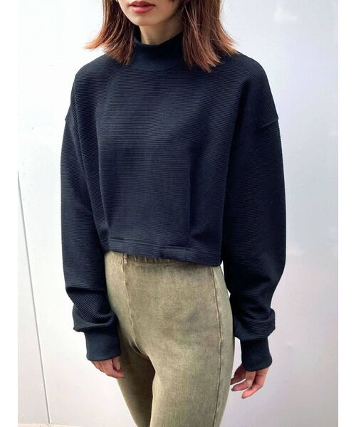 EMODA（エモダ）の「ウェーブタックショートプルオーバー（Tシャツ/カットソー・レディース・ホワイト/ブラック/その他・FREE）」の10枚目の写真