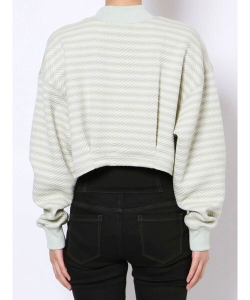 EMODA（エモダ）の「ウェーブタックショートプルオーバー（Tシャツ/カットソー・レディース・ホワイト/ブラック/その他・FREE）」の14枚目の写真