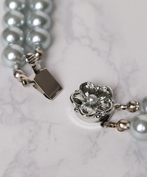 Mag.（マグ）の「【18inch】8mmWガラスパールネックレス（ネックレス・レディース・ホワイト/グレー・FREE）」の8枚目の写真