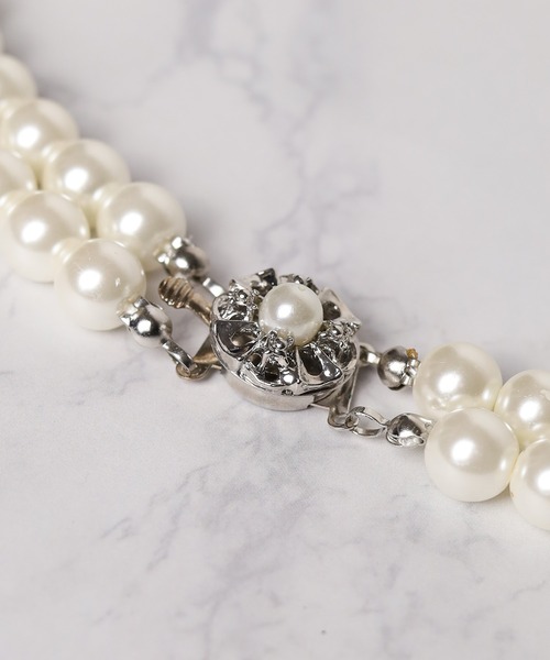 Mag.（マグ）の「【18inch】8mmWガラスパールネックレス（ネックレス・レディース・ホワイト/グレー・FREE）」の11枚目の写真