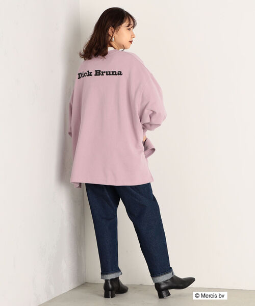 FREDY&GLOSTER（フレディアンドグロスター）の「【sportswear/スポーツウェア】miffy sweat/ミッフィースウェット（スウェット・レディース・ブラウン/アイボリー/ライトパープル・FREE）」の4枚目の写真