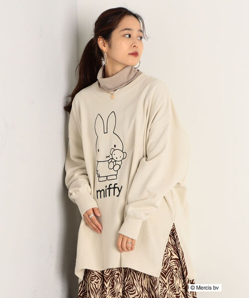 FREDY&GLOSTER（フレディアンドグロスター）の「【sportswear/スポーツウェア】miffy sweat/ミッフィースウェット（スウェット・レディース・ブラウン/アイボリー/ライトパープル・FREE）」の14枚目の写真