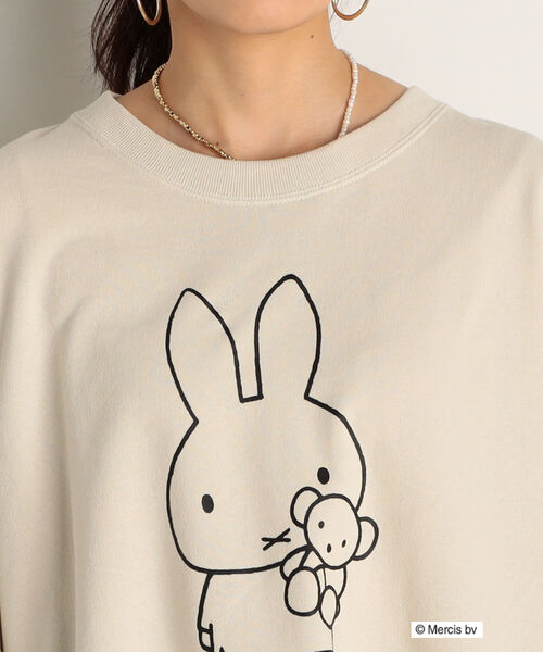 FREDY&GLOSTER（フレディアンドグロスター）の「【sportswear/スポーツウェア】miffy sweat/ミッフィースウェット（スウェット・レディース・ブラウン/アイボリー/ライトパープル・FREE）」の19枚目の写真