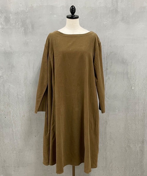 BEARDSLEY（ビアズリー）の「製品染めで発色の綺麗なシャツコールオーバーダイテントワンピース（ワンピース・レディース・レッド/キャメル・1/0）」の13枚目の写真