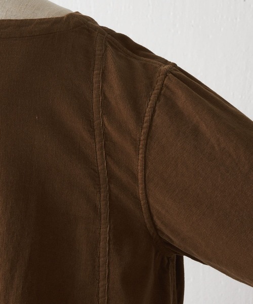 BEARDSLEY（ビアズリー）の「製品染めで発色の綺麗なシャツコールオーバーダイテントワンピース（ワンピース・レディース・レッド/キャメル・1/0）」の16枚目の写真