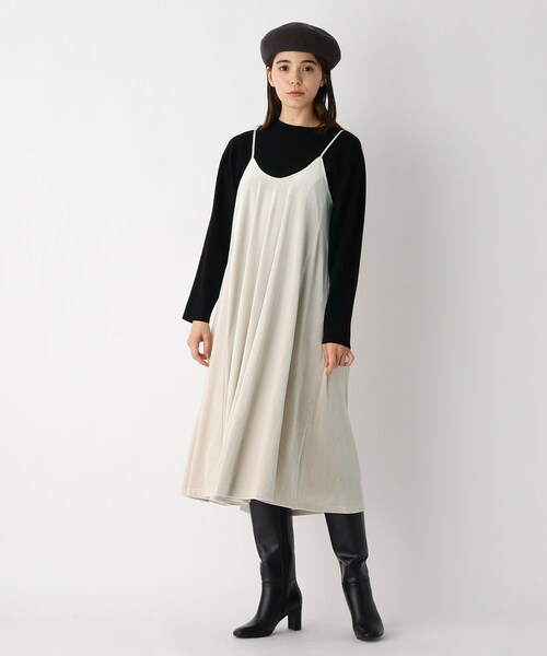 セール ストレッチベロア キャミドレス Web限定サイズ ワンピース Opaque Clip オペークドットクリップ のファッション通販 Zozotown