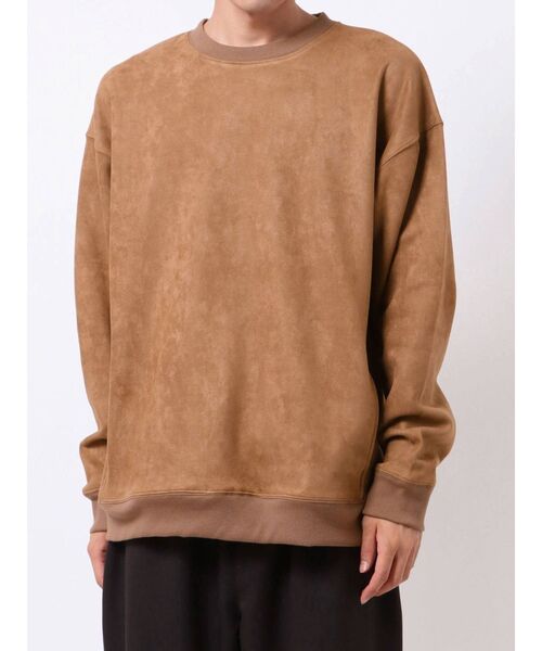 COTORICA（コトリカ）の「スエードポンチプルオーバー（Tシャツ/カットソー・メンズ・ブラック/グレー/モカ・MEDIUM/LARGE）」の3枚目の写真