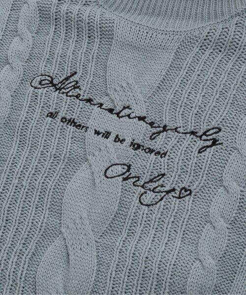 algy（アルジー）の「ニットワンピ＆ファーポシェットセット（ワンピース・キッズ・ミント/ブラック/サックスブルー・XX-SMALL/SMALL/MEDIUM/X-SMALL）」の8枚目の写真