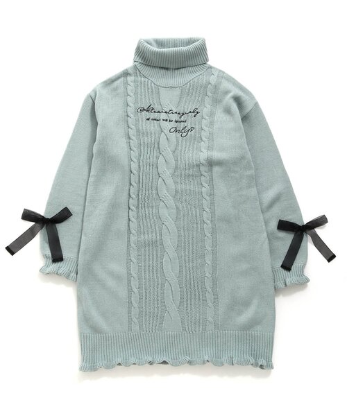 algy（アルジー）の「ニットワンピ＆ファーポシェットセット（ワンピース・キッズ・ミント/ブラック/サックスブルー・XX-SMALL/SMALL/MEDIUM/X-SMALL）」の21枚目の写真