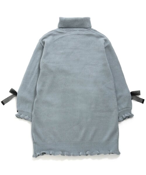 algy（アルジー）の「ニットワンピ＆ファーポシェットセット（ワンピース・キッズ・ミント/ブラック/サックスブルー・XX-SMALL/SMALL/MEDIUM/X-SMALL）」の10枚目の写真