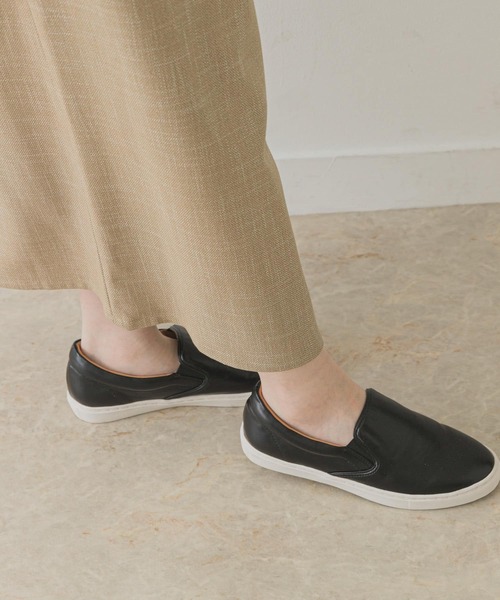 RODE SKO（ロデスコ）の「やわインソール付スリッポン（スニーカー・レディース・シルバー/ブラック・38/36/37）」の19枚目の写真