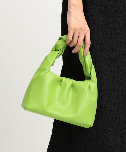 Ray BEAMS(レイビームス)の「Ray BEAMS / ツイスト ハンドル バッグ(トートバッグ・レディース・ダークブラウン/ピンク/グリーン系その他2・ONE SIZE)」の7枚目の写真