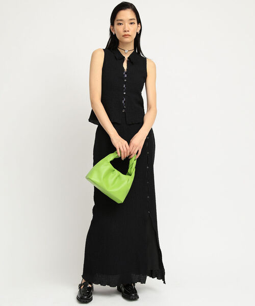 Ray BEAMS(レイビームス)の「Ray BEAMS / ツイスト ハンドル バッグ(トートバッグ・レディース・ダークブラウン/ピンク/グリーン系その他2・ONE SIZE)」の8枚目の写真