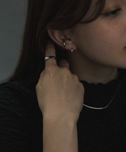 muku(ムク)の「金属アレルギー対応 ミニフープピアス(両耳用)/ サージカルステンレス/316L(ピアス(両耳用)・レディース・シルバー/ゴールド/シャンパン・FREE)」の7枚目の写真