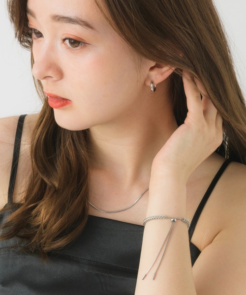 muku(ムク)の「金属アレルギー対応 ミニフープピアス(両耳用)/ サージカルステンレス/316L(ピアス(両耳用)・レディース・シルバー/ゴールド/シャンパン・FREE)」の11枚目の写真