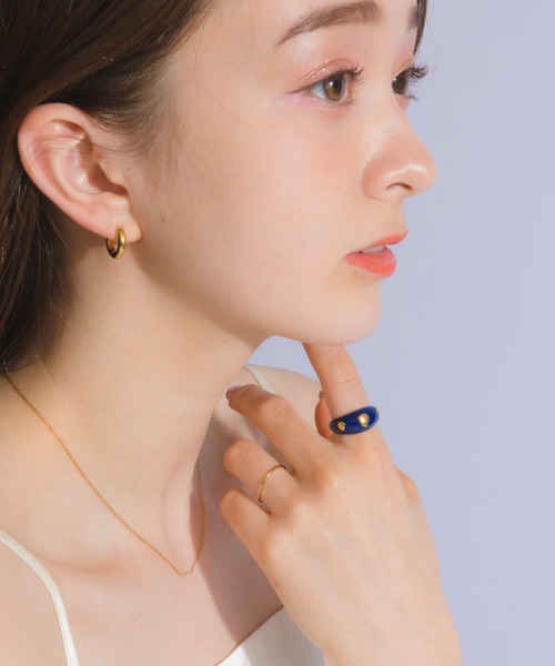 muku(ムク)の「金属アレルギー対応 ミニフープピアス(両耳用)/ サージカルステンレス/316L(ピアス(両耳用)・レディース・シルバー/ゴールド/シャンパン・FREE)」の10枚目の写真