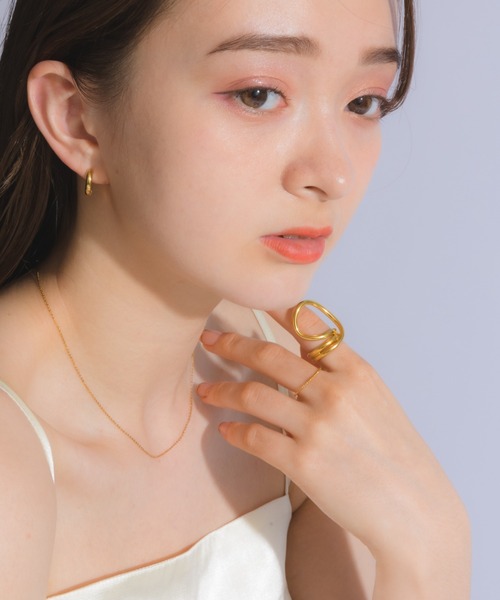 muku(ムク)の「金属アレルギー対応 ミニフープピアス(両耳用)/ サージカルステンレス/316L(ピアス(両耳用)・レディース・シルバー/ゴールド/シャンパン・FREE)」の12枚目の写真