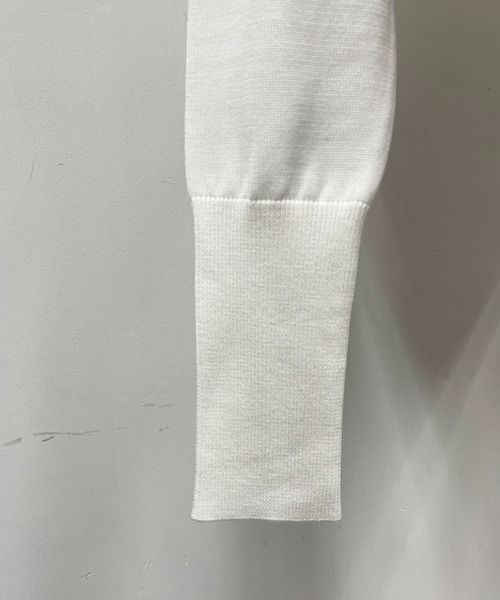 Thomas magpie（トーマスマグパイ）の「【THOMAS MAGPIE】2プライプレーンニット（ニット/セーター・レディース・ホワイト/グリーン・M）」の12枚目の写真