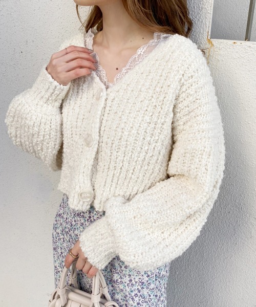 one after another NICE CLAUP(ワンアフターアナザーナイスクラップ)の「前後2wayレースインナー(Tシャツ/カットソー・レディース・アイボリー/サックスブルー/オートミール/グレー・FREE)」の15枚目の写真