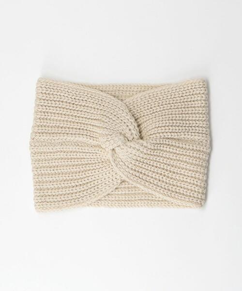 green label relaxing（グリーンレーベルリラクシング）の「【高山都さん監修】＜oblekt (オブレクト)＞ オーガニックコットン ニット ターバン（ヘアバンド・レディース・ブラック/ライトグレー/ナチュラル・FREE）」の13枚目の写真