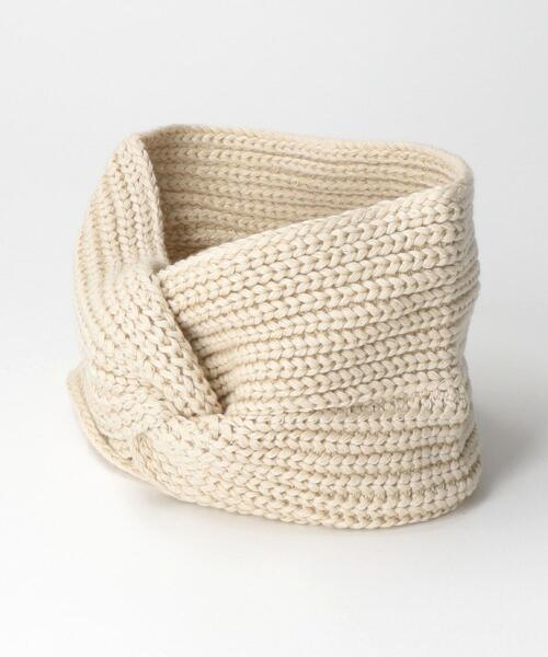 green label relaxing（グリーンレーベルリラクシング）の「【高山都さん監修】＜oblekt (オブレクト)＞ オーガニックコットン ニット ターバン（ヘアバンド・レディース・ブラック/ライトグレー/ナチュラル・FREE）」の14枚目の写真