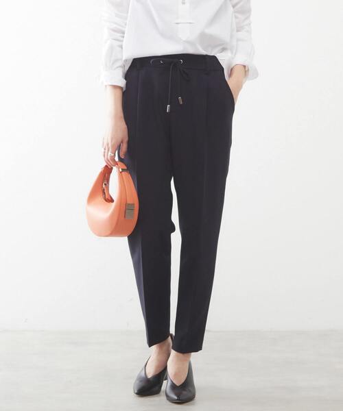 martinique(マルティニーク)の「martinique/PL/Visストレッチシリーズドロストパンツ(スラックス・レディース・ネイビー/グリーン/グレイッシュベージュ・1/2)」の19枚目の写真