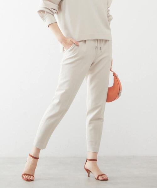 martinique(マルティニーク)の「martinique/PL/Visストレッチシリーズドロストパンツ(スラックス・レディース・ネイビー/グリーン/グレイッシュベージュ・1/2)」の5枚目の写真