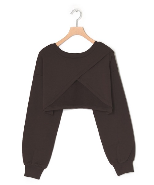 w closet（ダブルクローゼット）の「【マルチウェイ】レイヤードスウェットワンピース（ワンピース・レディース・ライム/アイボリー/スミクロ・FREE）」の5枚目の写真