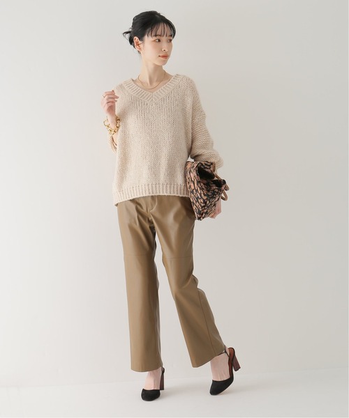 plage（プラージュ）の「【R’IAM】フェイクレザーパンツ◆（その他パンツ・レディース・キャメル・38/36/34）」の17枚目の写真