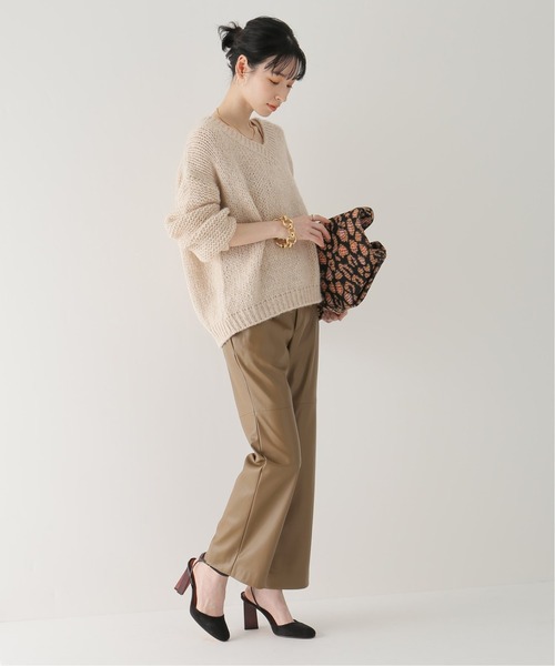 plage（プラージュ）の「【R’IAM】フェイクレザーパンツ◆（その他パンツ・レディース・キャメル・38/36/34）」の8枚目の写真