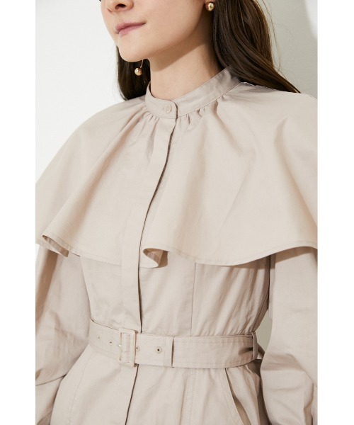 rienda(リエンダ)の「ケープマーメイドワンピース(ワンピース・レディース・ブラック/ベージュ/ピンク/ブルー・SMALL/MEDIUM)」の16枚目の写真