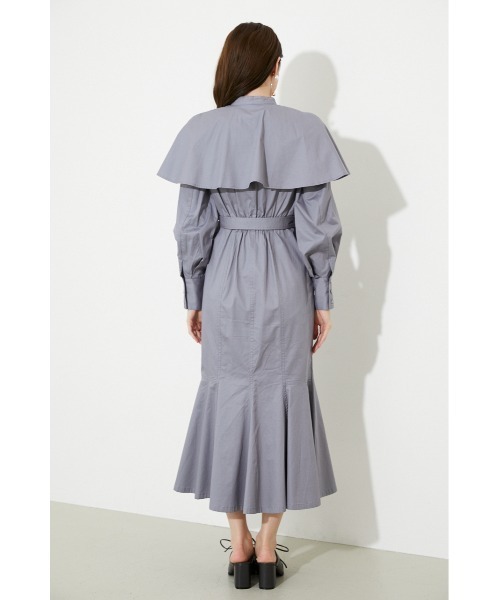 rienda(リエンダ)の「ケープマーメイドワンピース(ワンピース・レディース・ブラック/ベージュ/ピンク/ブルー・SMALL/MEDIUM)」の18枚目の写真
