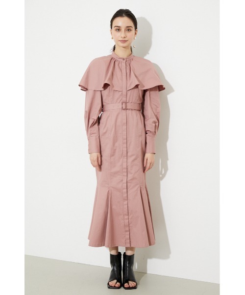 rienda(リエンダ)の「ケープマーメイドワンピース(ワンピース・レディース・ブラック/ベージュ/ピンク/ブルー・SMALL/MEDIUM)」の21枚目の写真