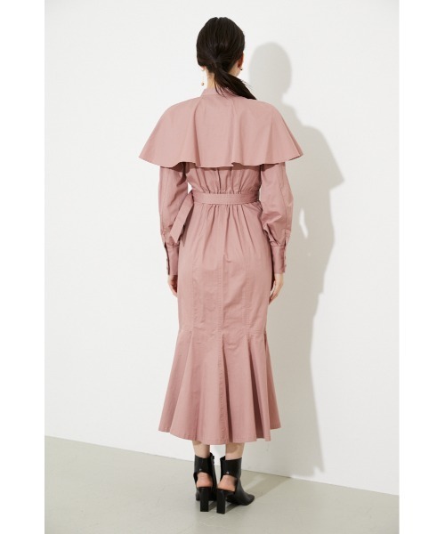 rienda(リエンダ)の「ケープマーメイドワンピース(ワンピース・レディース・ブラック/ベージュ/ピンク/ブルー・SMALL/MEDIUM)」の17枚目の写真