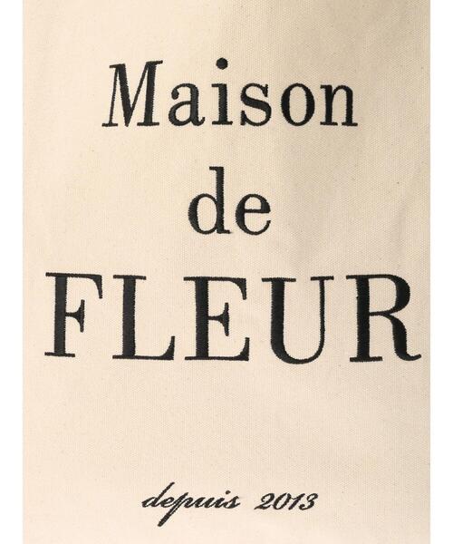 Maison de FLEUR（メゾンドフルール）の「ブランドロゴ刺繍スクエアトートバッグ（トートバッグ・レディース・ラベンダー/ブラック/ブルー系その他5・FREE）」の8枚目の写真