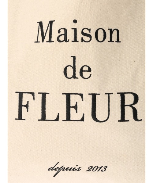 Maison de FLEUR（メゾンドフルール）の「ブランドロゴ刺繍スクエアトートバッグ（トートバッグ・レディース・ラベンダー/ブラック/ブルー系その他5・FREE）」の22枚目の写真
