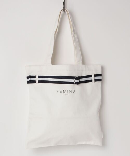 FEMIND TOKYO（フェマイントウキョウ）の「FEMIND TOKYO/フェマイントウキョウ　ベルト付2WAYトートバッグ（トートバッグ・レディース・アイボリー・FREE）」の18枚目の写真