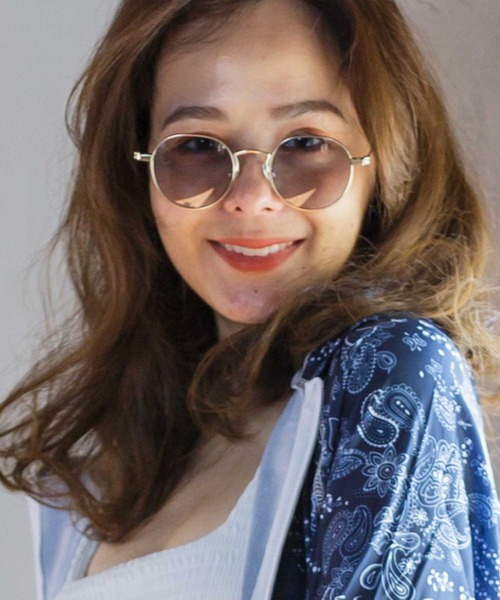 ALTROSE（アルトローズ）の「(9571)ｻﾝｸﾞﾗｽ ﾒｶﾞﾈ（サングラス・レディース・シルバー系その他/ゴールド系その他/ゴールド×ブラウン/シルバー系その他2・FREE）」の2枚目の写真