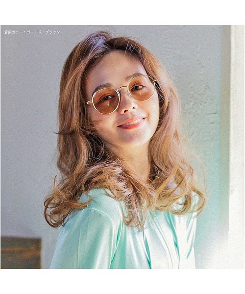 ALTROSE（アルトローズ）の「(9571)ｻﾝｸﾞﾗｽ ﾒｶﾞﾈ（サングラス・レディース・シルバー系その他/ゴールド系その他/ゴールド×ブラウン/シルバー系その他2・FREE）」の20枚目の写真