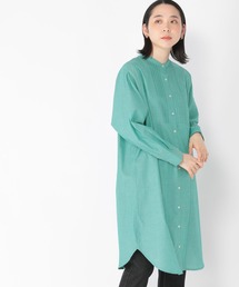 ピンタックドルマンシャツワンピース