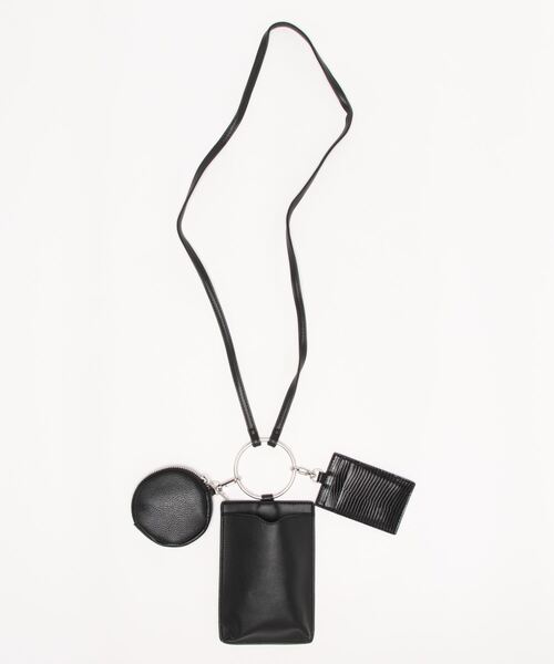 ehka sopo（エヘカソポ）の「マルチケースリングストラップ（その他小物・レディース・ブラック/ベージュ/オフホワイト・ﾌﾘ-）」の5枚目の写真