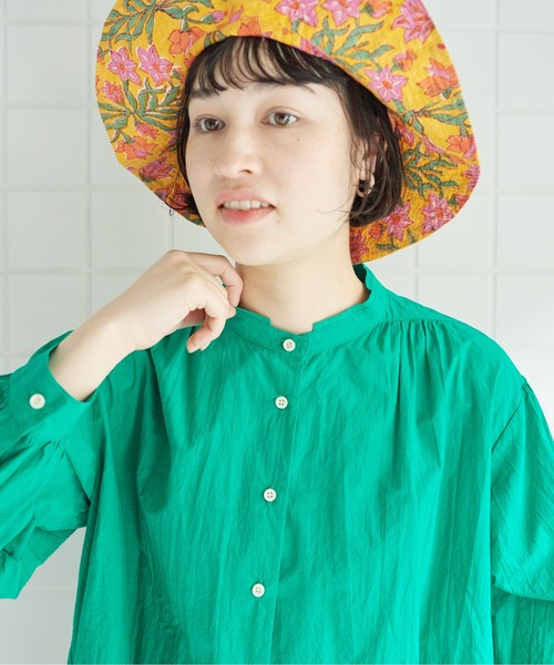 bulle de savon ゆったりシャツブラウス bulle de savon ブラウス シャツ Ramie short レディース
