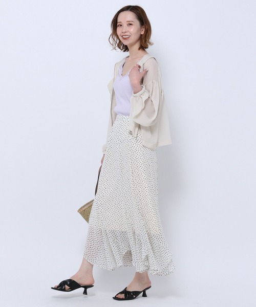 mysty woman（ミスティウーマン）の「楊柳シアショートパーカー 276395（パーカー・レディース・グリーン/アイボリー/モカ/ブラック/パープル・FREE）」の17枚目の写真