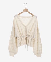 MAJESTIC LEGON | ウエストきゅっとスカシカーデ(カーディガン/ボレロ)