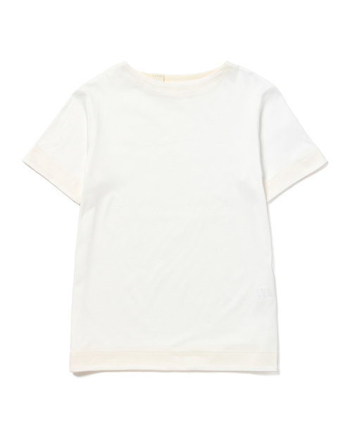 International Gallery BEAMS(インターナショナルギャラリービームス)の「N.HOOLYWOOD / COTTON SOLID CREW(Tシャツ/カットソー・メンズ・ホワイト/ネイビー・36/38)」の2枚目の写真