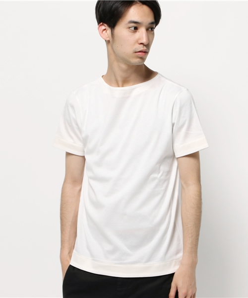 International Gallery BEAMS(インターナショナルギャラリービームス)の「N.HOOLYWOOD / COTTON SOLID CREW(Tシャツ/カットソー・メンズ・ホワイト/ネイビー・36/38)」の6枚目の写真