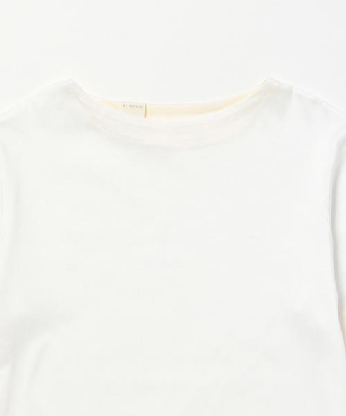 International Gallery BEAMS(インターナショナルギャラリービームス)の「N.HOOLYWOOD / COTTON SOLID CREW(Tシャツ/カットソー・メンズ・ホワイト/ネイビー・36/38)」の4枚目の写真